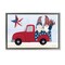 Stupell Industries Patriotic Gnomes in Truck Floater Framed Canvas Wall Art Design by Yvette St. Amant